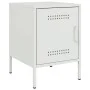 Nachttische, 2 Stück, weißer Stahl, 36x39x50,5 cm. von , Nachttische - Ref: Foro24-842921, Preis: 79,36 €, Rabatt: %
