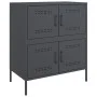 Anrichte aus anthrazitgrauem Stahl 68x39x79 cm von , Sideboards - Ref: Foro24-842954, Preis: 109,35 €, Rabatt: %