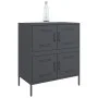 Anrichte aus anthrazitgrauem Stahl 68x39x79 cm von , Sideboards - Ref: Foro24-842954, Preis: 109,35 €, Rabatt: %