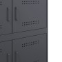 Aparador de acero gris antracita 68x39x79 cm de , Aparadores - Ref: Foro24-842954, Precio: 110,52 €, Descuento: %