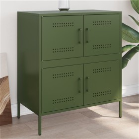Aparador de acero verde oliva 68x39x79 cm de , Aparadores - Ref: Foro24-842956, Precio: 127,13 €, Descuento: %