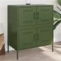 Aparador de acero verde oliva 68x39x79 cm de , Aparadores - Ref: Foro24-842956, Precio: 125,19 €, Descuento: %