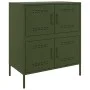 Aparador de acero verde oliva 68x39x79 cm de , Aparadores - Ref: Foro24-842956, Precio: 125,19 €, Descuento: %