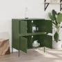 Aparador de acero verde oliva 68x39x79 cm de , Aparadores - Ref: Foro24-842956, Precio: 125,19 €, Descuento: %