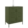 Aparador de acero verde oliva 68x39x79 cm de , Aparadores - Ref: Foro24-842956, Precio: 125,19 €, Descuento: %