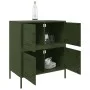 Aparador de acero verde oliva 68x39x79 cm de , Aparadores - Ref: Foro24-842956, Precio: 125,19 €, Descuento: %