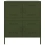Aparador de acero verde oliva 68x39x79 cm de , Aparadores - Ref: Foro24-842956, Precio: 125,19 €, Descuento: %
