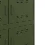 Olive green steel sideboard 68x39x79 cm by , Sideboards - Ref: Foro24-842956, Price: 125,42 €, Discount: %