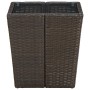 Mesa de centro ratán PE vidrio templado marrón 41,5x41,5x44cm de vidaXL, Mesas de jardín - Ref: Foro24-310558, Precio: 37,91 ...