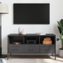 TV-Möbel aus schwarzem kaltgewalztem Stahl, 100,5x39x50,5 cm. von , TV-Möbel - Ref: Foro24-843036, Preis: 116,35 €, Rabatt: %