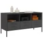 TV-Möbel aus schwarzem kaltgewalztem Stahl, 100,5x39x50,5 cm. von , TV-Möbel - Ref: Foro24-843036, Preis: 115,06 €, Rabatt: %