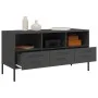 TV-Möbel aus schwarzem kaltgewalztem Stahl, 100,5x39x50,5 cm. von , TV-Möbel - Ref: Foro24-843036, Preis: 115,06 €, Rabatt: %