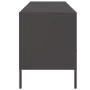 TV-Möbel aus schwarzem kaltgewalztem Stahl, 100,5x39x50,5 cm. von , TV-Möbel - Ref: Foro24-843036, Preis: 115,06 €, Rabatt: %