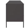 TV-Möbel aus schwarzem kaltgewalztem Stahl, 100,5x39x50,5 cm. von , TV-Möbel - Ref: Foro24-843036, Preis: 116,35 €, Rabatt: %