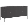 TV-Möbel aus schwarzem kaltgewalztem Stahl, 100,5x39x50,5 cm. von , TV-Möbel - Ref: Foro24-843036, Preis: 115,06 €, Rabatt: %