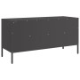 TV-Möbel aus schwarzem kaltgewalztem Stahl, 100,5x39x50,5 cm. von , TV-Möbel - Ref: Foro24-843036, Preis: 116,35 €, Rabatt: %