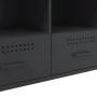 TV-Möbel aus schwarzem kaltgewalztem Stahl, 100,5x39x50,5 cm. von , TV-Möbel - Ref: Foro24-843036, Preis: 116,35 €, Rabatt: %