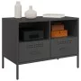 TV-Möbel, 2-teilig, kaltgewalzter Stahl, schwarz, 68x39x50,5 cm. von , TV-Möbel - Ref: Foro24-843043, Preis: 138,18 €, Rabatt: %