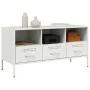 TV-Möbel aus kaltgewalztem Stahl in Weiß 100,5x39x50,5 cm von , TV-Möbel - Ref: Foro24-843041, Preis: 102,90 €, Rabatt: %