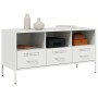 TV-Möbel aus kaltgewalztem Stahl in Weiß 100,5x39x50,5 cm von , TV-Möbel - Ref: Foro24-843041, Preis: 122,40 €, Rabatt: %