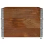 Solid pine wood planter in brown, 120x80 cm by , Pots and planters - Ref: Foro24-3295426, Price: 125,11 €, Discount: %