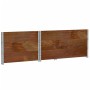 Solid pine wood planter in brown, 120x80 cm by , Pots and planters - Ref: Foro24-3295426, Price: 143,55 €, Discount: %