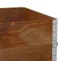 Solid pine wood planter in brown, 120x80 cm by , Pots and planters - Ref: Foro24-3295426, Price: 125,11 €, Discount: %