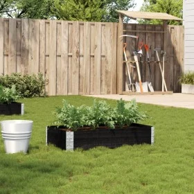 Solid black pine wood planter 100x50 cm by , Pots and planters - Ref: Foro24-3295388, Price: 41,50 €, Discount: %