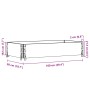 Massive Holzblumenkasten aus schwarzem Kiefernholz, 100x50 cm. von , Töpfe und Pflanzgefäße - Ref: Foro24-3295388, Preis: 46,...