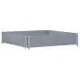 Solid gray pine wood planter 100x100 cm by , Pots and planters - Ref: Foro24-3295397, Price: 40,89 €, Discount: %