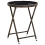 Couchtisch aus synthetischem Rattan und gehärtetem Glas braun 60 cm von vidaXL, Gartentische - Ref: Foro24-310560, Preis: 65,...