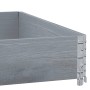 Massive Blumenkasten aus grauer Kiefer 100x100 cm von , Töpfe und Pflanzgefäße - Ref: Foro24-3295397, Preis: 51,70 €, Rabatt: %
