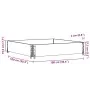 Solid gray pine wood planter 100x100 cm by , Pots and planters - Ref: Foro24-3295397, Price: 40,89 €, Discount: %