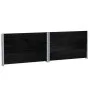 Solid black pine wood planter 100x100 cm by , Pots and planters - Ref: Foro24-3295432, Price: 103,06 €, Discount: %