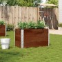 Jardinera de madera maciza de pino marrón 100x50 cm de , Maceteros y jardineras - Ref: Foro24-3295430, Precio: 118,01 €