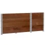 Solid pine wood planter in brown, 100x50 cm by , Pots and planters - Ref: Foro24-3295430, Price: 101,16 €, Discount: %