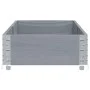 Solid gray pine wood planter 150x50 cm by , Pots and planters - Ref: Foro24-3295405, Price: 49,73 €, Discount: %