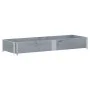 Solid gray pine wood planter 150x50 cm by , Pots and planters - Ref: Foro24-3295405, Price: 49,73 €, Discount: %