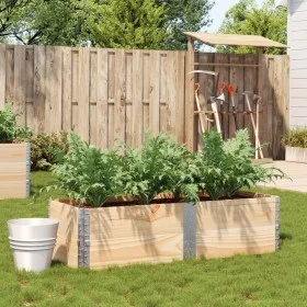 Jardinera de madera maciza de pino 150x50 cm de , Maceteros y jardineras - Ref: Foro24-3295407, Precio: 90,94 €, Descuento: %