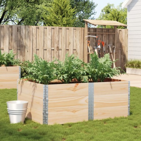 Solid pine wood planter 150x100 cm by , Pots and planters - Ref: Foro24-3295439, Price: 167,43 €, Discount: %