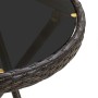 Couchtisch aus synthetischem Rattan und gehärtetem Glas braun 60 cm von vidaXL, Gartentische - Ref: Foro24-310560, Preis: 65,...