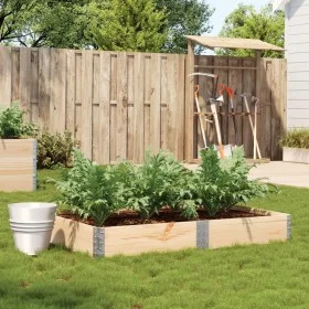 Solid pine wood planter 150x100 cm by , Pots and planters - Ref: Foro24-3295411, Price: 63,85 €, Discount: %