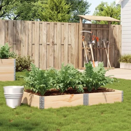 Jardinera de madera maciza de pino 150x100 cm de , Maceteros y jardineras - Ref: Foro24-3295411, Precio: 63,83 €, Descuento: %