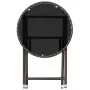 Synthetic rattan and tempered glass brown coffee table 60 cm by vidaXL, Garden tables - Ref: Foro24-310560, Price: 64,48 €, D...