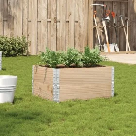 Solid pine wood planter 80x60 cm by , Pots and planters - Ref: Foro24-3295839, Price: 55,45 €, Discount: %