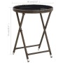 Couchtisch aus synthetischem Rattan und gehärtetem Glas braun 60 cm von vidaXL, Gartentische - Ref: Foro24-310560, Preis: 65,...