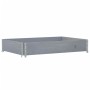 Solid gray pine wood planter 120x80 cm by , Pots and planters - Ref: Foro24-3295845, Price: 52,08 €, Discount: %