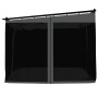 Pavillon mit Wänden aus anthrazitgrauem Stahlgitter 3x3 m. von , Zelte und Pavillons - Ref: Foro24-4003909, Preis: 360,19 €, ...