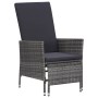 2-teiliges Gartenmöbel-Set und graue synthetische Rattankissen von vidaXL, Gartensets - Ref: Foro24-310233, Preis: 133,29 €, ...