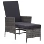 2-teiliges Gartenmöbel-Set und graue synthetische Rattankissen von vidaXL, Gartensets - Ref: Foro24-310233, Preis: 132,22 €, ...